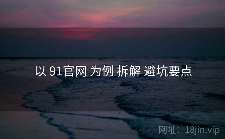以 91官网 为例 拆解 避坑要点 以 91官网 为例 拆解 避坑要点
