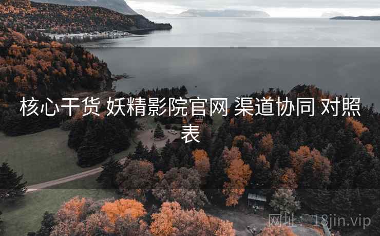 核心干货 妖精影院官网 渠道协同 对照表